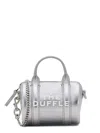 Marc Jacobs Mini Duffle Metallic Tote Bag In Silver