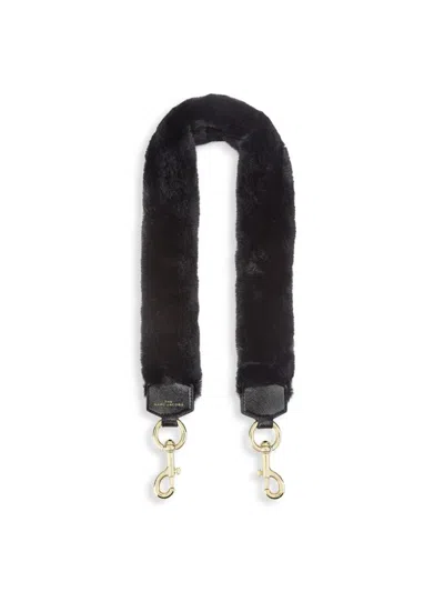Marc Jacobs Women's The Faux Fur Shoulder Strap In Black