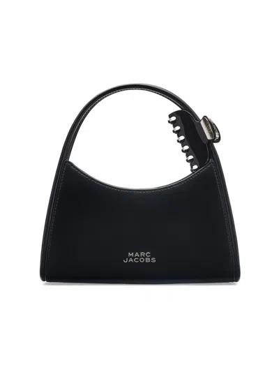Marc Jacobs The Glam Claw Clip Black Leather Cross-body Bag