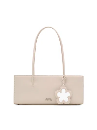 Marc Jacobs Women's The Glam Leather Mirror Satchel In White