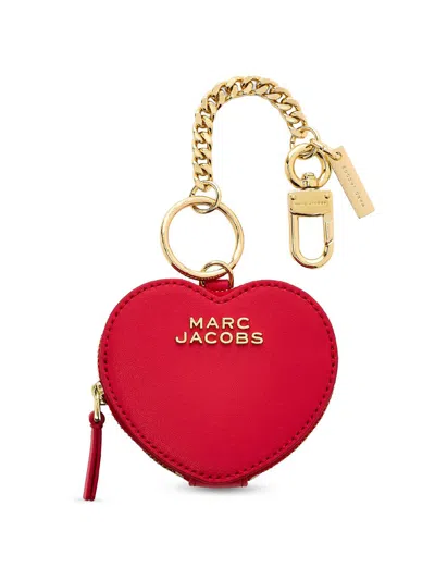 Marc Jacobs Women's The Heart Pouch Bag Charm In Red