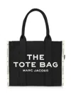 Marc Jacobs Ithe Large Tote Bag N Canvas With Jacquard Logo In Black