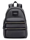 Marc Jacobs The Biker Logo-patch Backpack In Grey