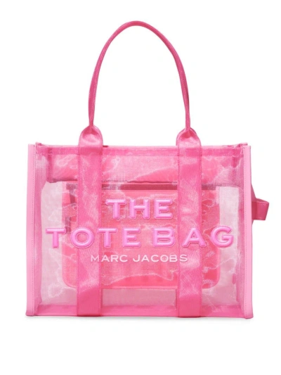 Marc Jacobs The Large Traveler Mesh Tote In Candy Pink