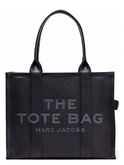 Marc Jacobs The Leather Large Tote Bags In Black