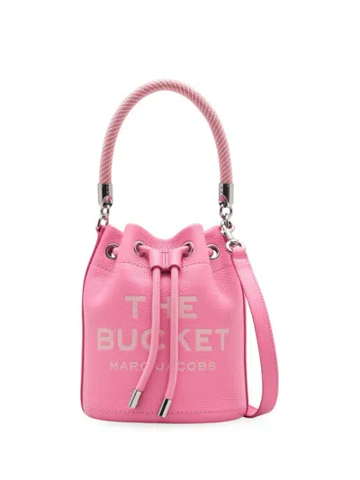 Marc Jacobs The Leather Bucket Bag In Petal Pink
