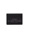 Marc Jacobs Black Card-holder With Embossed Logo In Leather Woman In Black