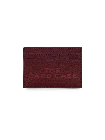 Marc Jacobs Women's The Leather Card Case In Red