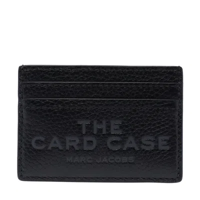 Marc Jacobs Women The Leather Cards Holder In Black