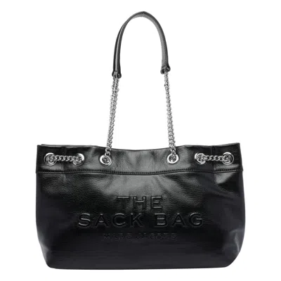 Marc Jacobs Women The Leather Chain Sack Bag In Black
