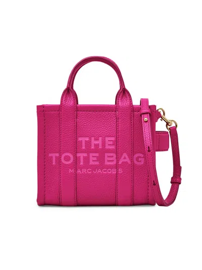 Marc Jacobs Women's The Leather Crossbody Tote Bag In Pink