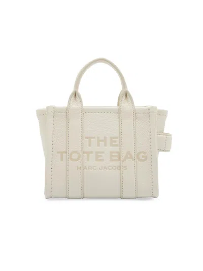 Marc Jacobs Women's The Leather Crossbody Tote Bag In Silver