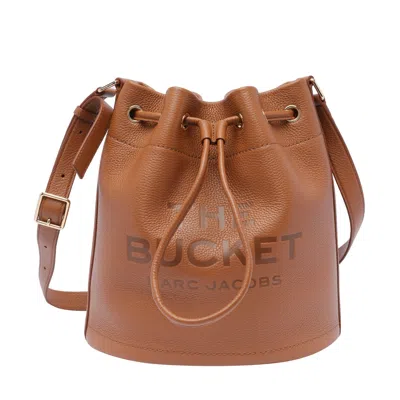 Marc Jacobs Women The Leather Large Bucket Bag In Brown