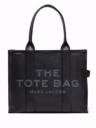 Marc Jacobs Women The Leather Large Tote Bag In Black