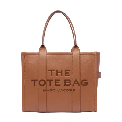Marc Jacobs Women The Leather Large Tote Bag In Brown