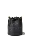 Marc Jacobs Women The Leather Medium Bucket Bag In Black
