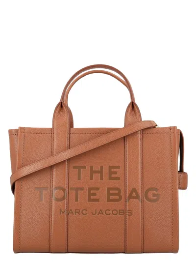Marc Jacobs Women's The Leather Medium Tote Bag In Argan Oil