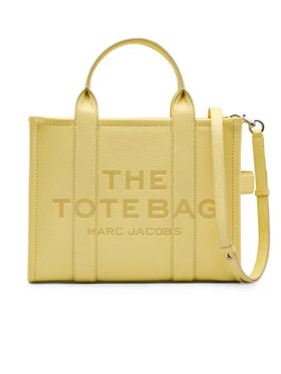 Marc Jacobs Women's The Leather Medium Tote Bag In Yellow