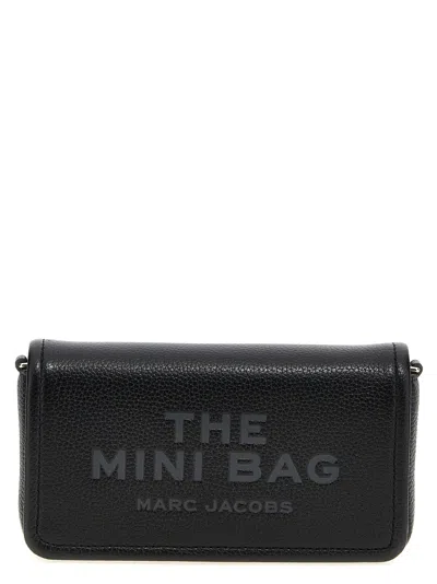Marc Jacobs Women 'the Leather Mini Bag' Crossbody Bag In Black