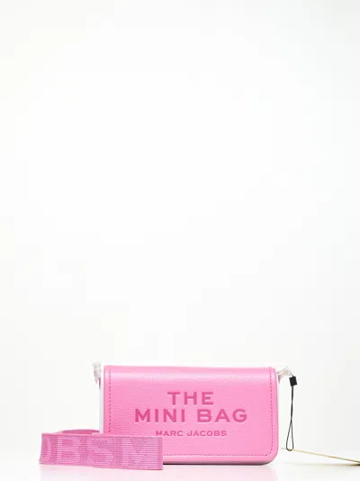 Marc Jacobs Women The Leather Mini Bag In Fuchsia  In Multi