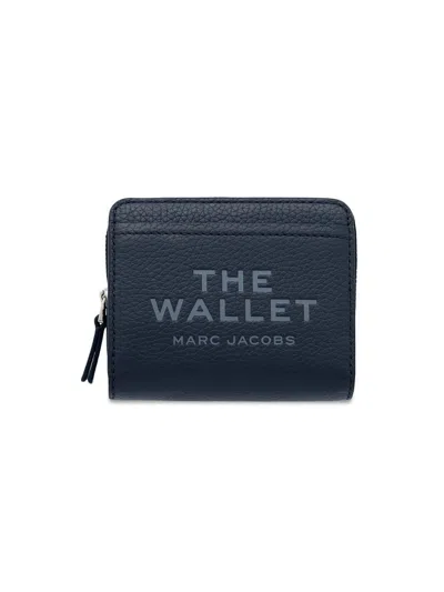 Marc Jacobs Women's The Leather Mini Compact Wallet In Blue