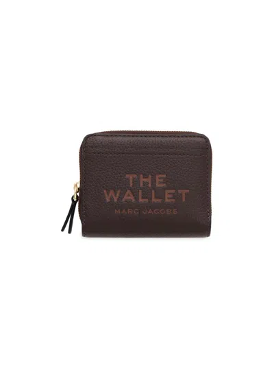 Marc Jacobs Women's The Leather Mini Compact Wallet In Brown