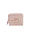Marc Jacobs Mini Compact Wallet In Leather In Pink
