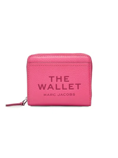Marc Jacobs Women's The Leather Mini Compact Wallet In Pink