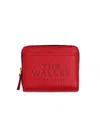 Marc Jacobs Women's The Leather Mini Compact Wallet In Red