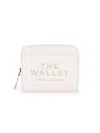 Marc Jacobs Women's The Leather Mini Compact Wallet In White