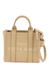 Marc Jacobs Light Brown The Leather Mini Tote Bag In Beige