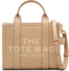 Marc Jacobs Light Brown The Leather Mini Tote Bag In Nude & Neutrals