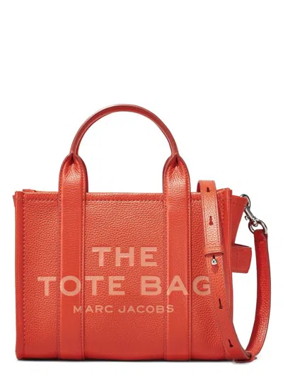 Marc Jacobs Women's The Leather Mini Tote Bag In Yellow,orange
