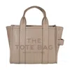 Marc Jacobs Women The Leather Small Tote Bag In Beige