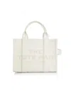 Marc Jacobs Women's The Leather Small Tote In Cotton Silver