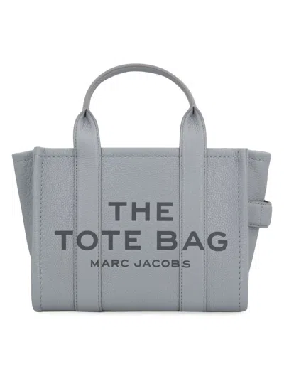 Marc Jacobs Women's The Leather Small Tote Bag In Grey