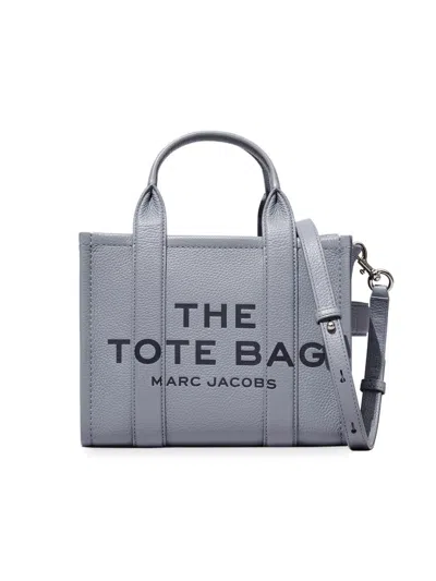 Marc Jacobs Women's The Leather Small Tote In Wolf Grey
