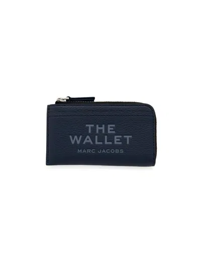 Marc Jacobs Women's The Leather Top-zip Multi Wallet In Blue