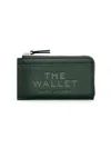 Marc Jacobs Women's The Leather Top-zip Multi Wallet In Green