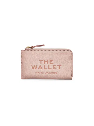 Marc Jacobs Women's The Leather Top-zip Multi Wallet In Pink