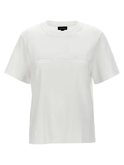 Marc Jacobs Women 'the Logo Baby Tee' T-shirt In White