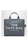 Marc Jacobs Structured Canvas Tote Bag With Contrasting Strap In Blue