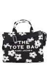 Marc Jacobs Daisy Print Canvas Medium Tote Bag With Adjustable Strap In Black White