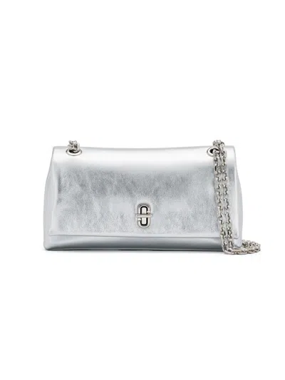 Marc Jacobs Women's The Metallic Dual Chain Wallet In Silver