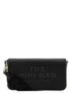 Marc Jacobs Mini Black Crossbody Bag With Engraved Logo In Black