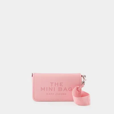 Marc Jacobs The Leather Mini Ribbon Pink Cross-body Bag In Pink Patent