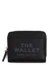Marc Jacobs 'the Mini' Black Wallet With Engraved Logo On The Front In Black