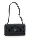 Marc Jacobs Women 'the Mini Dual' Black Diamond-quilted Crossbody Bag With Top Handle In Leather Wom In Black