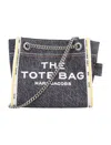 Marc Jacobs Women's The Mini Tote Bag Denim In Black Wash