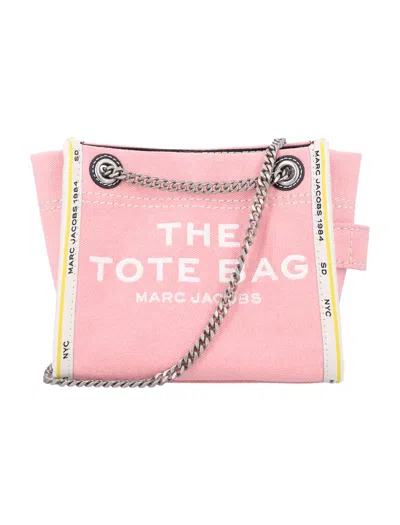 Marc Jacobs Women's The Mini Tote Bag Denim In Pink